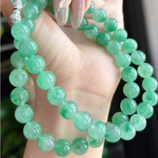 Apple Green African Jadeite Necklace