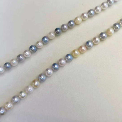 Candy-Colored Japanese Akoya Pearl Necklace
