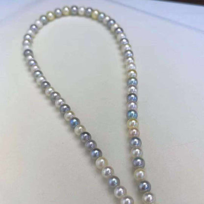 Candy-Colored Japanese Akoya Pearl Necklace