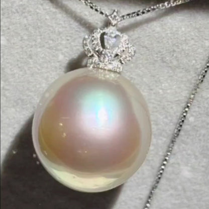 Natural South Sea Australian Grey Pearl Pendant