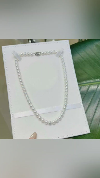 天然无核淡水珍珠项链
